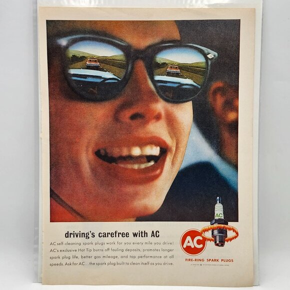 Vintage AC Spark Plugs Tender Leaf Tea LIFE Magazine Print Ads 1965 Chevy Impala - Picture 1 of 2